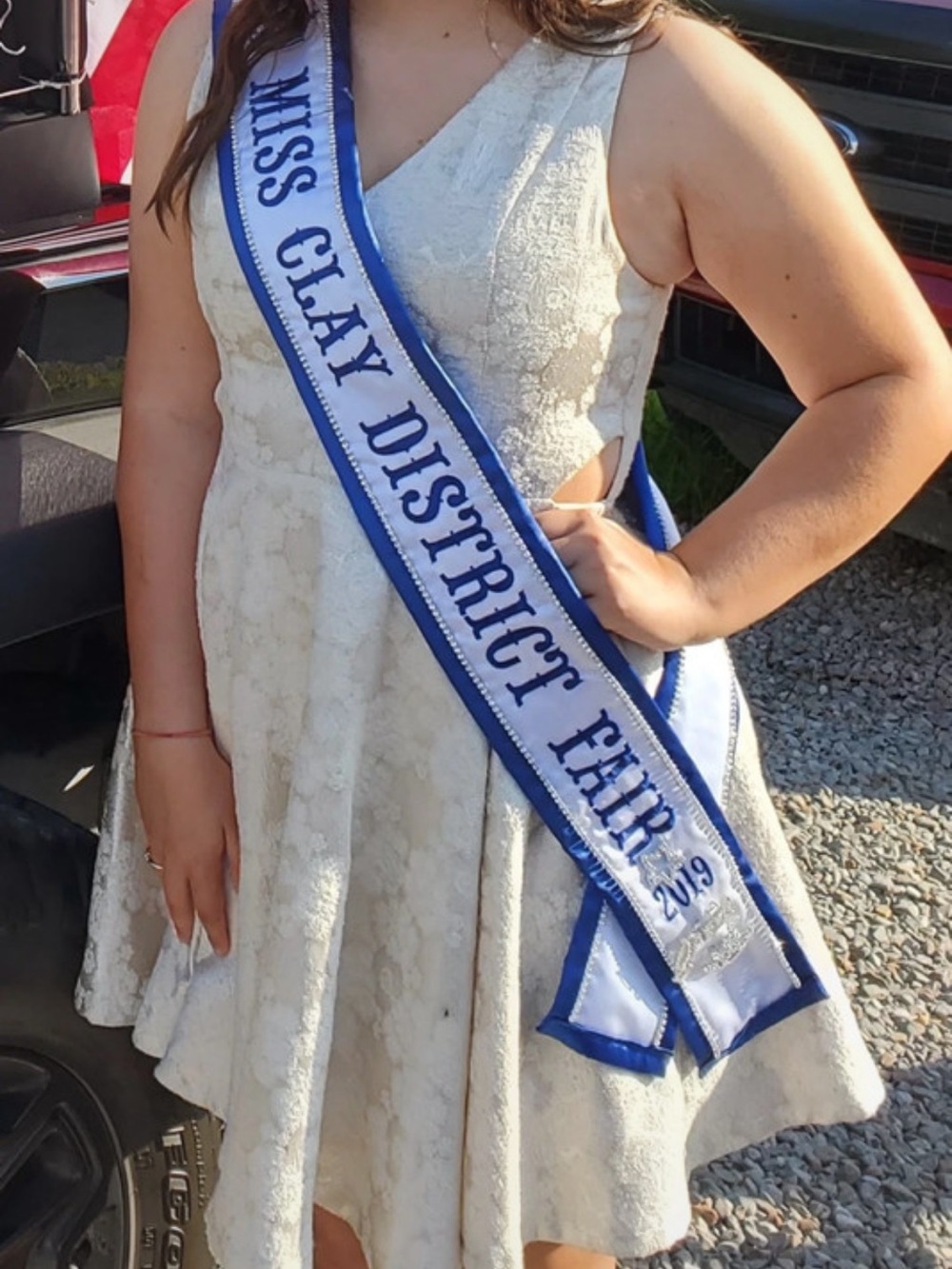 Blue Rain Cream and Gold Dress pageant, graduation, bridal